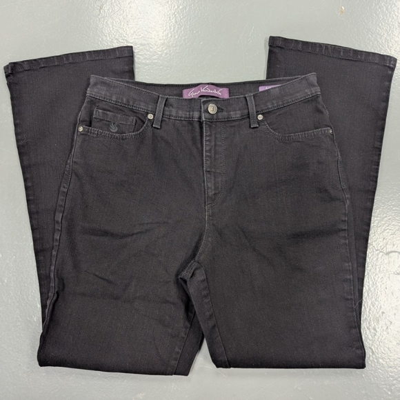 Gloria Vanderbilt MISSY 10 SHORT in black bootcut wide leg - Picture 7 of 14